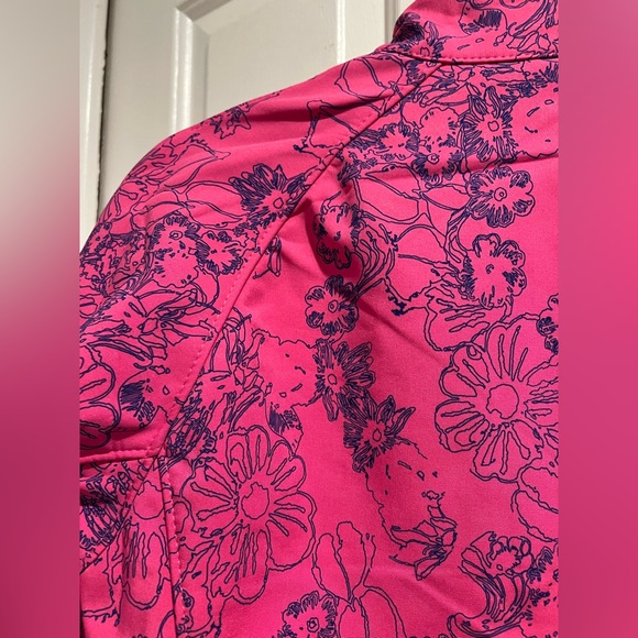 GP Lightweight, Waterproof , Jacket / Coat in Fuchsia w Royal Blue Design - Picture 8 of 10